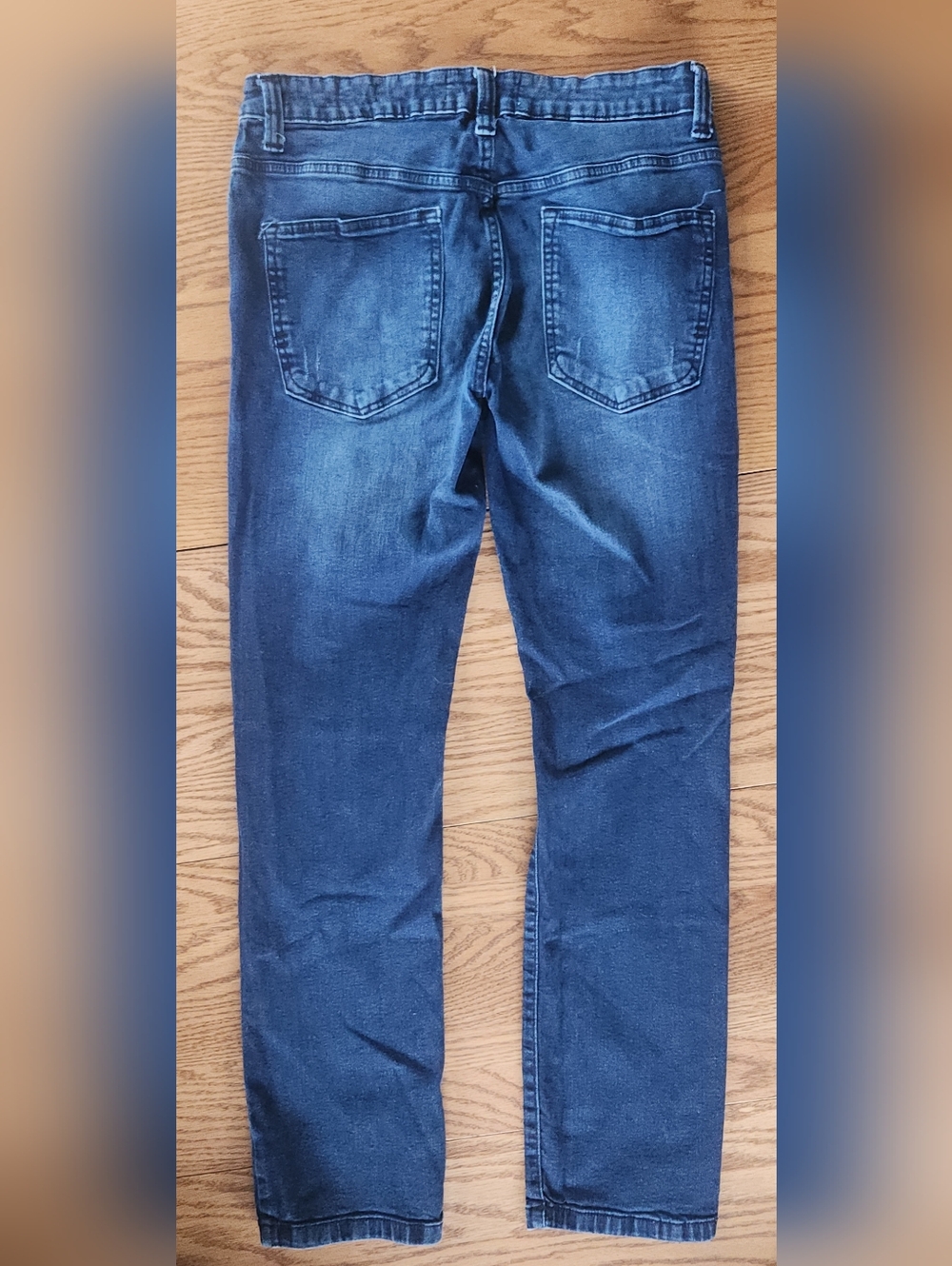 5 Kenneth Cole Reaction Medium Blue Mens Denim Slim Fit Stretch Jeans